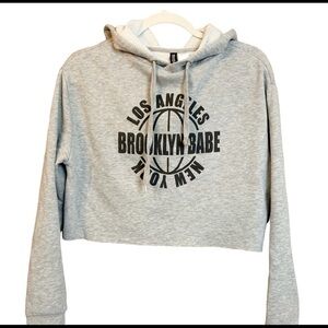 DIVIDED cropped hoodie